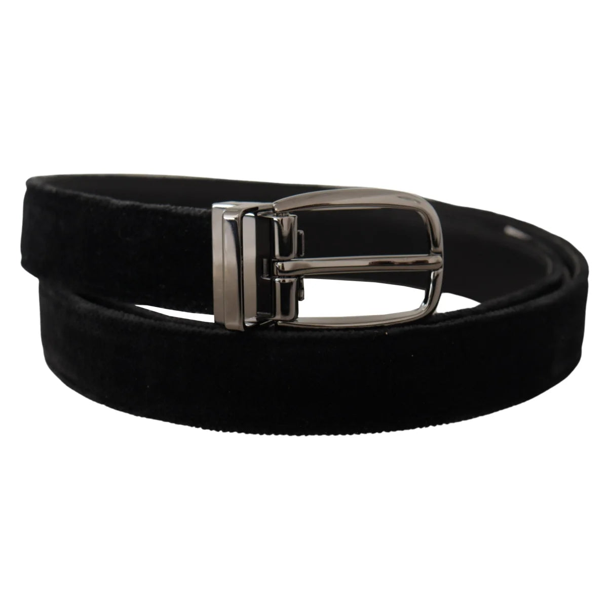 Luxurious Dolce Gabbana Velvet Belt With Iconic Buckle &