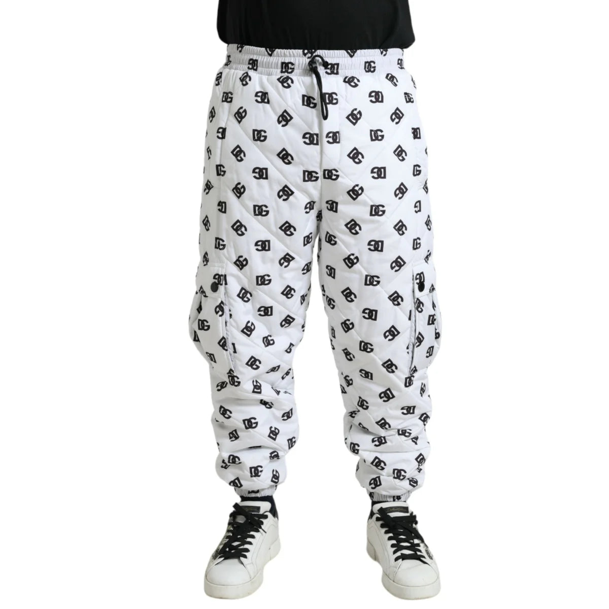Luxury Unleashed Dolce Gabbana Jogger Pants DG Print All Over &