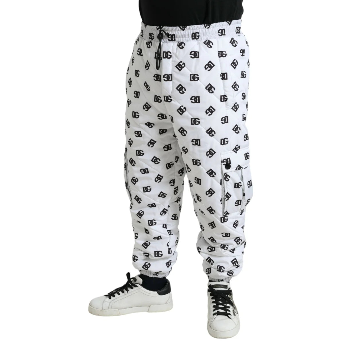 Luxury Unleashed Dolce Gabbana Jogger Pants DG Print All Over &