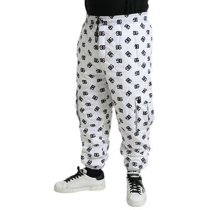 Luxury Unleashed Dolce Gabbana Jogger Pants DG Print All Over &