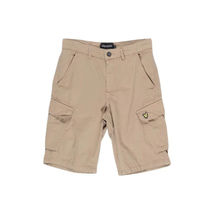 Lyle & Scott Beige Cotton Bermuda Shorts