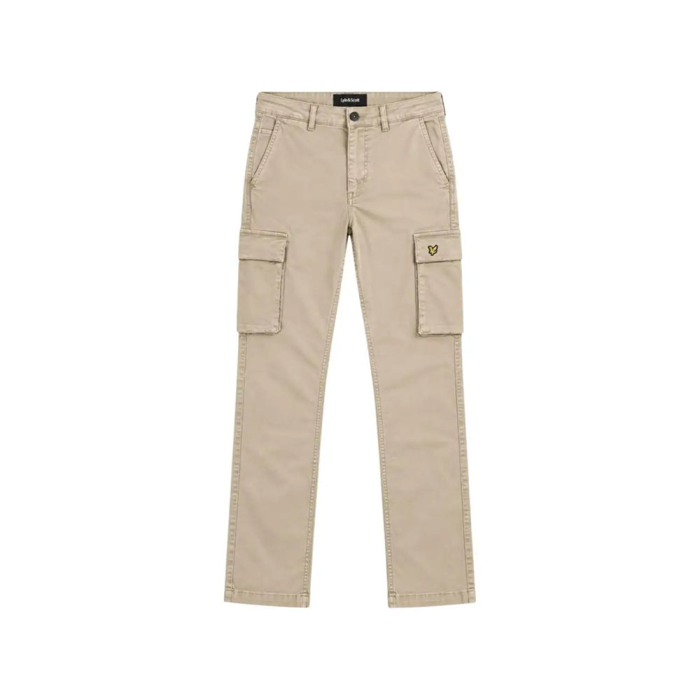 Lyle & Scott Beige Cotton Cargo Pants