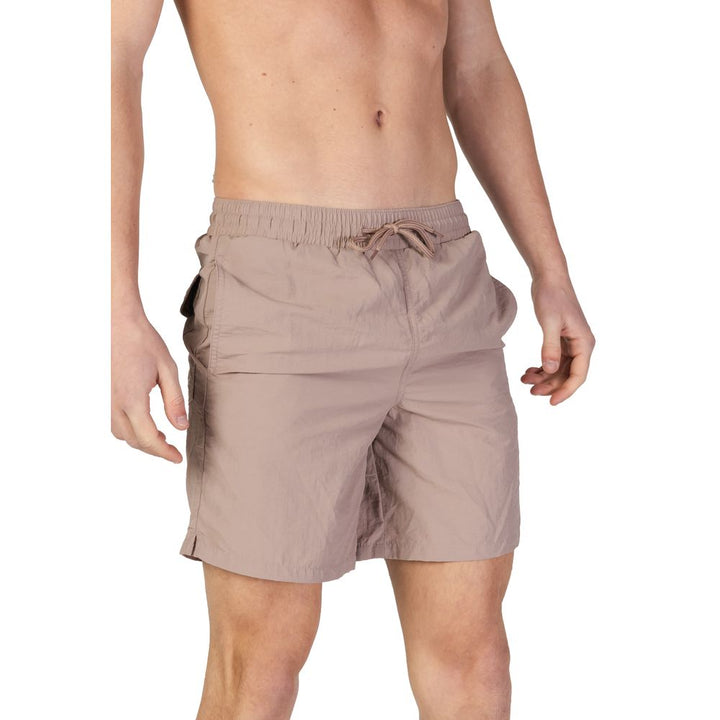 Lyle &amp; Scott Beige Nylon Swim Shorts