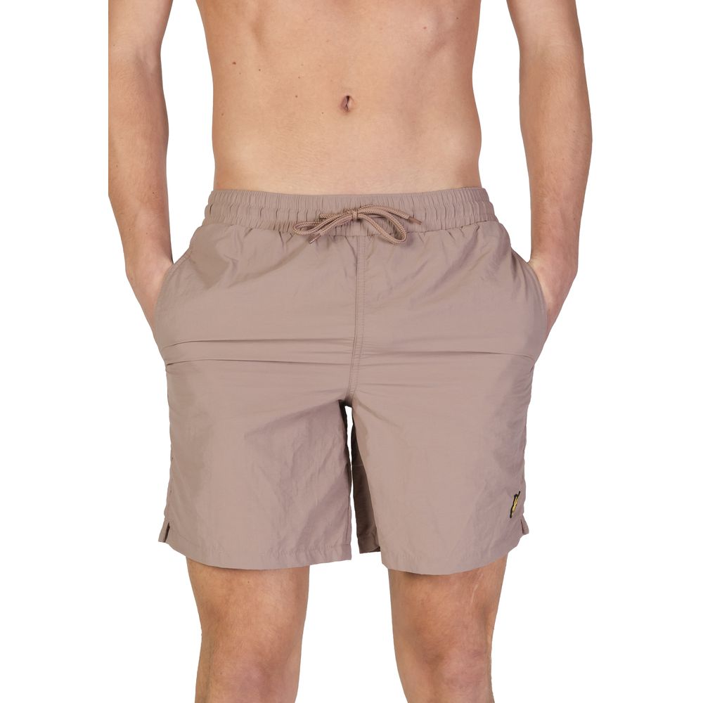 Lyle &amp; Scott Beige Nylon Swim Shorts