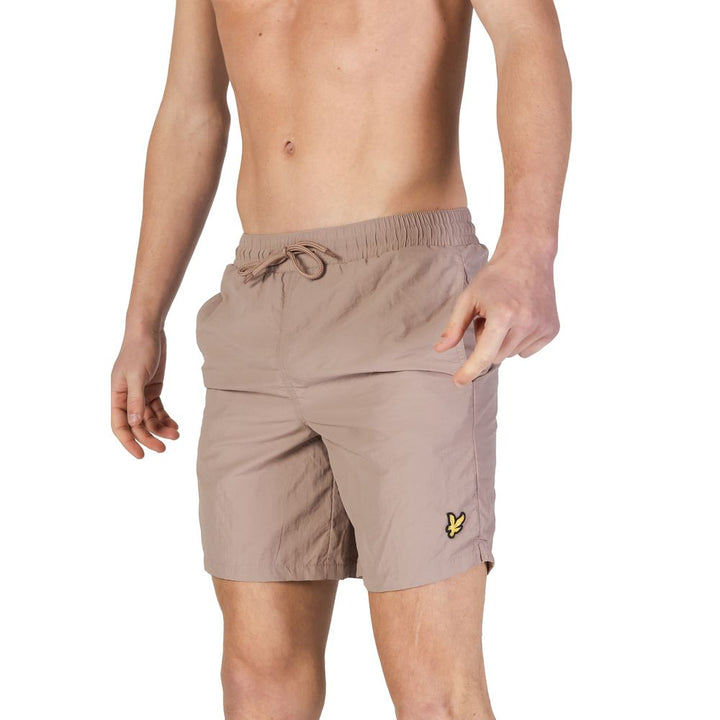 Lyle &amp; Scott Beige Nylon Swim Shorts