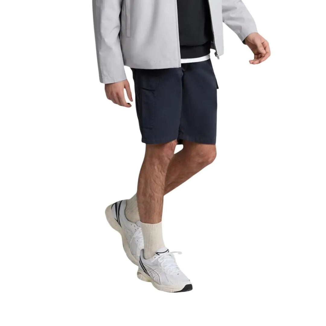 Lyle &amp; Scott Black Cotton Bermuda Shorts