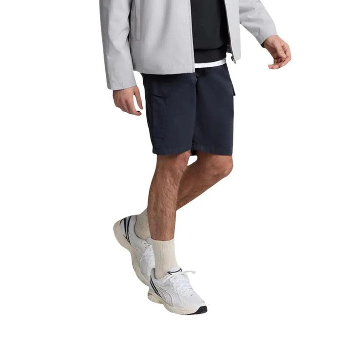 Lyle &amp; Scott Black Cotton Bermuda Shorts