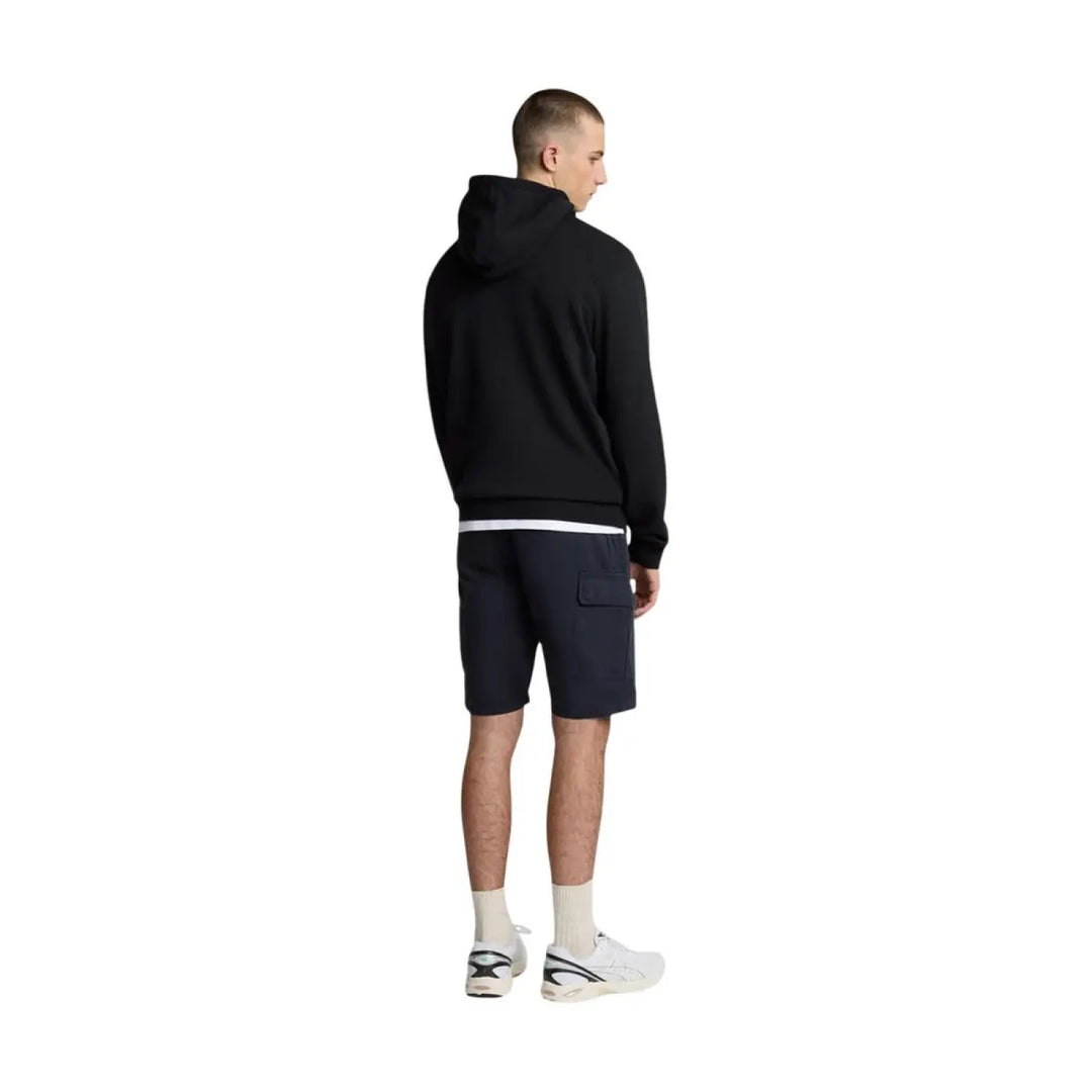 Lyle &amp; Scott Black Cotton Bermuda Shorts