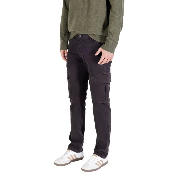 Lyle & Scott Black Cotton Cargo Pants