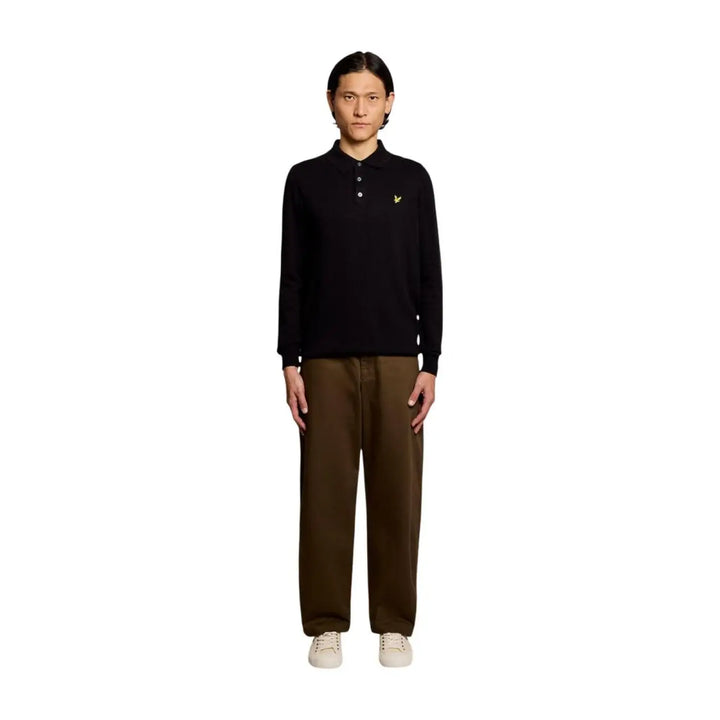 Lyle &amp; Scott Black Cotton Sweatshirt