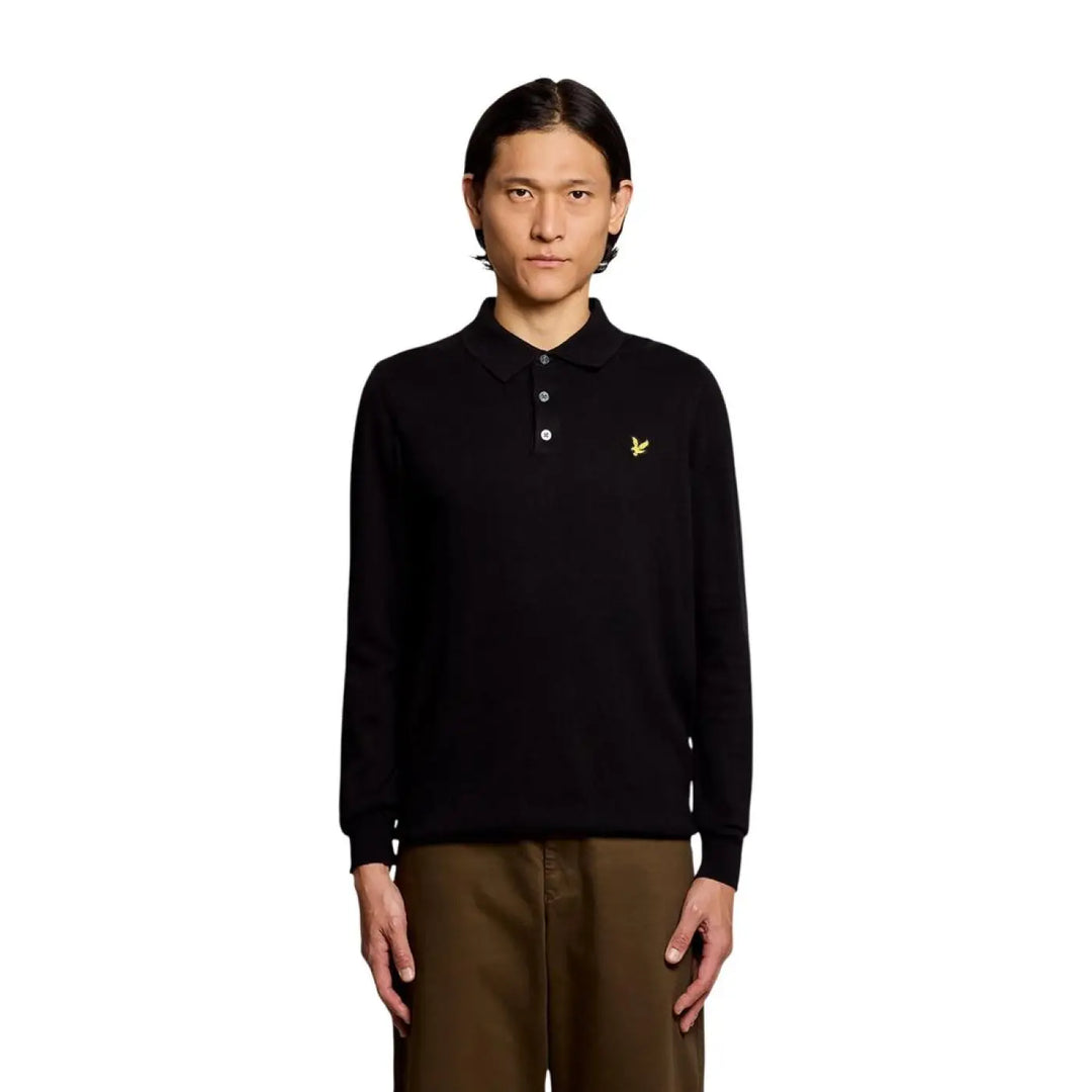 Lyle &amp; Scott Black Cotton Sweatshirt