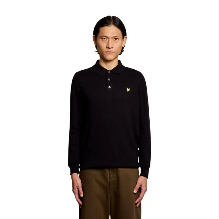 Lyle &amp; Scott Black Cotton Sweatshirt