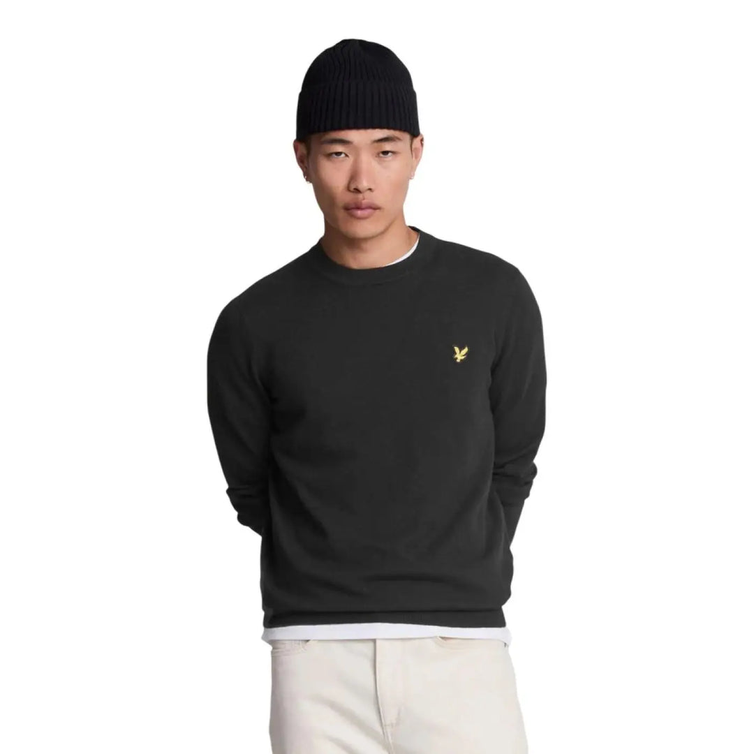 Lyle &amp; Scott Black Cotton Sweatshirt