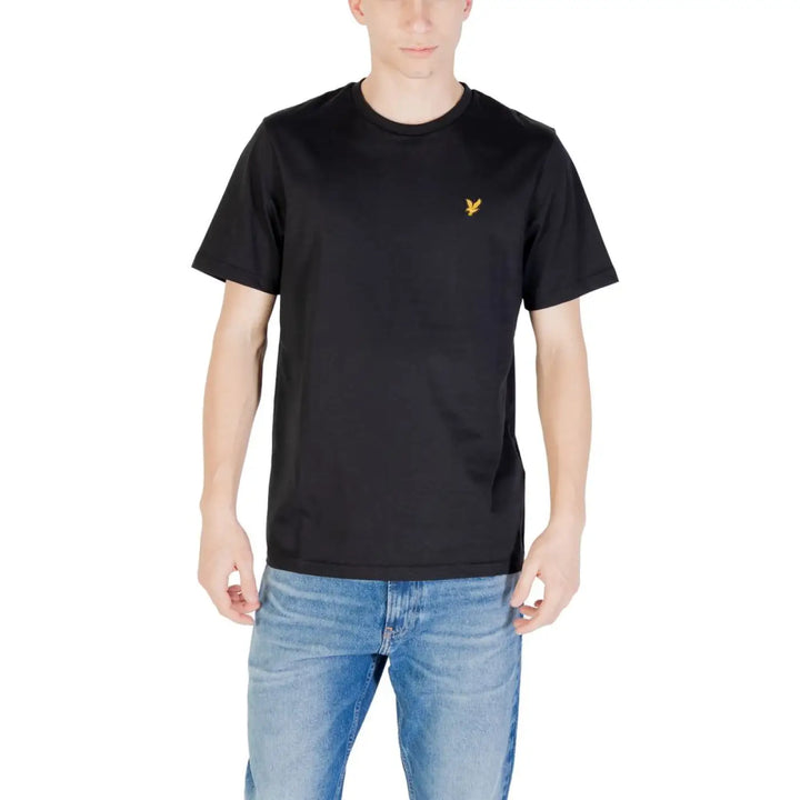 Lyle &amp; Scott Black Cotton T-Shirt