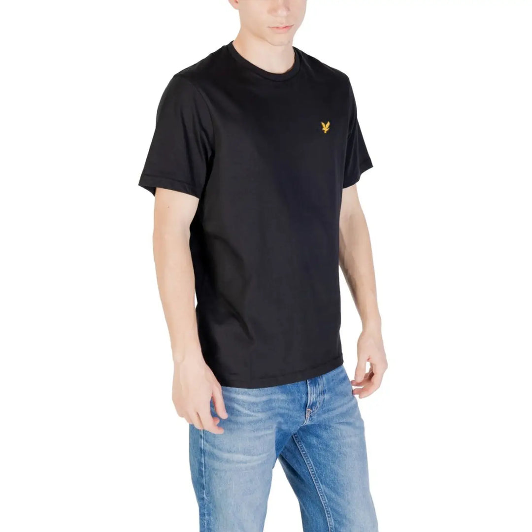 Lyle &amp; Scott Black Cotton T-Shirt