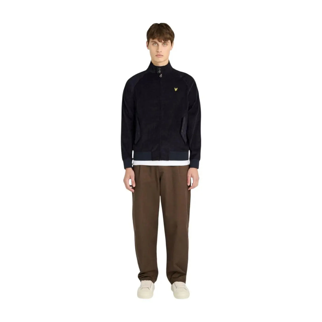 Lyle &amp; Scott Blue Cotton Biker Jacket