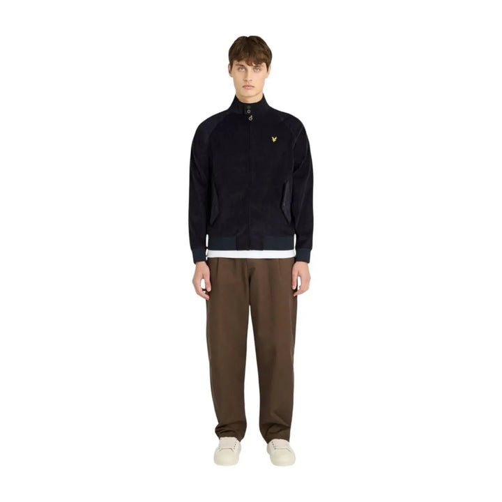 Lyle &amp; Scott Blue Cotton Biker Jacket
