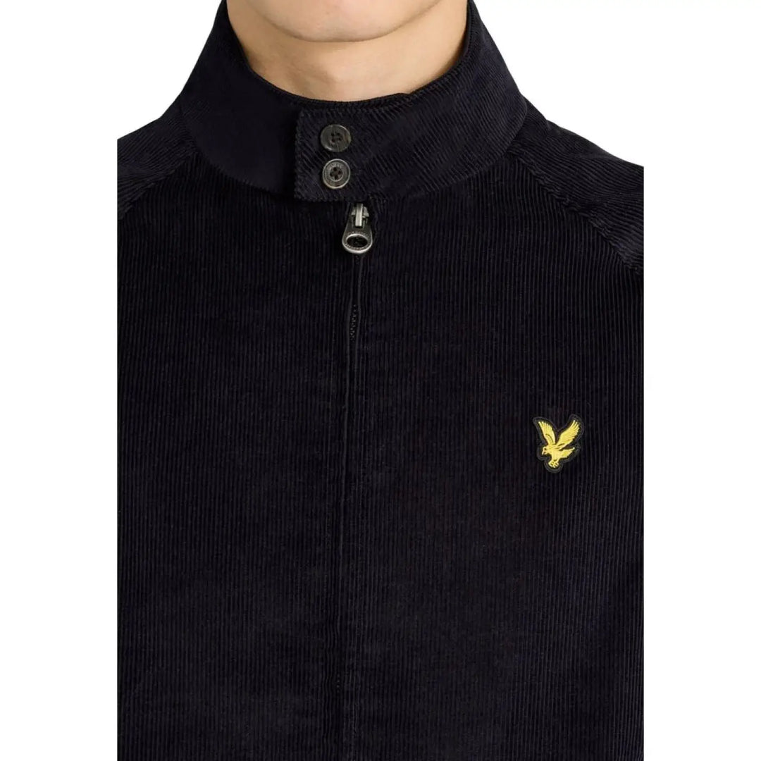 Lyle &amp; Scott Blue Cotton Biker Jacket