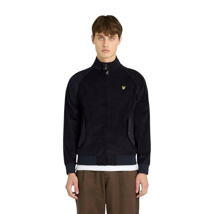 Lyle &amp; Scott Blue Cotton Biker Jacket