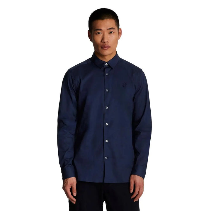 Lyle &amp; Scott Blue Cotton Dress Shirt