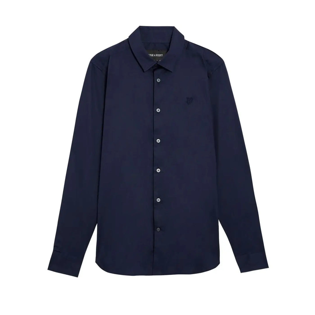 Lyle &amp; Scott Blue Cotton Dress Shirt