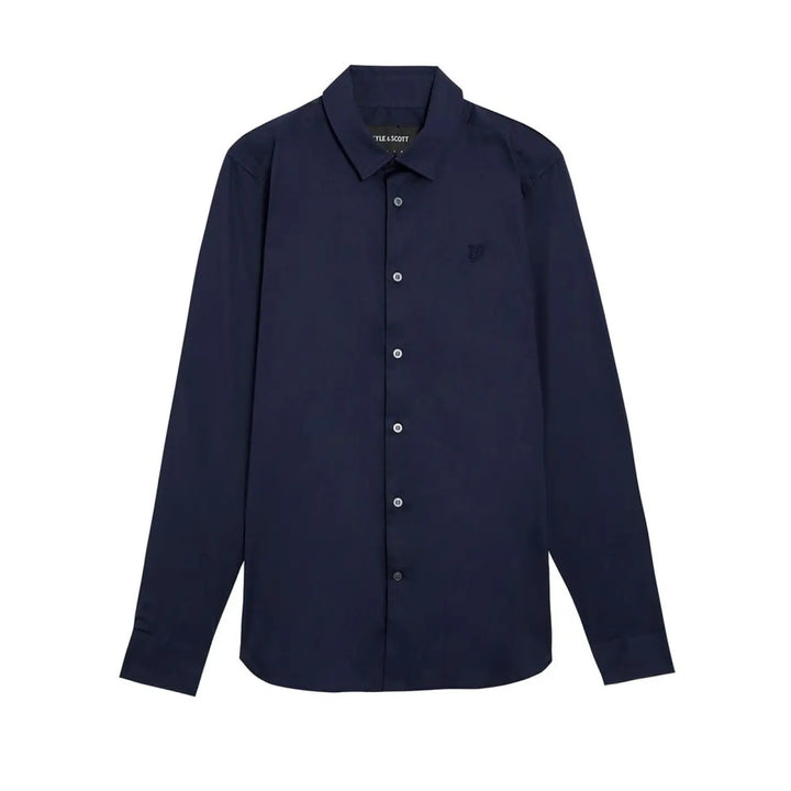 Lyle &amp; Scott Blue Cotton Dress Shirt