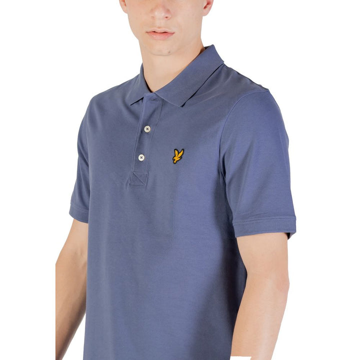 Lyle &amp; Scott Blue Cotton Polo Shirt