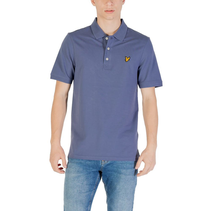 Lyle &amp; Scott Blue Cotton Polo Shirt