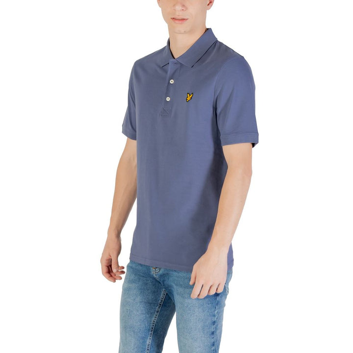 Lyle &amp; Scott Blue Cotton Polo Shirt