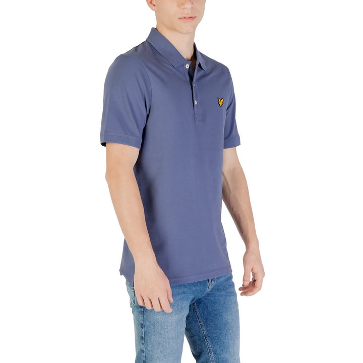 Lyle &amp; Scott Blue Cotton Polo Shirt