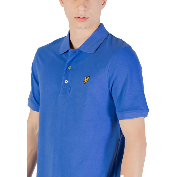 Lyle &amp; Scott Blue Cotton Polo Shirt
