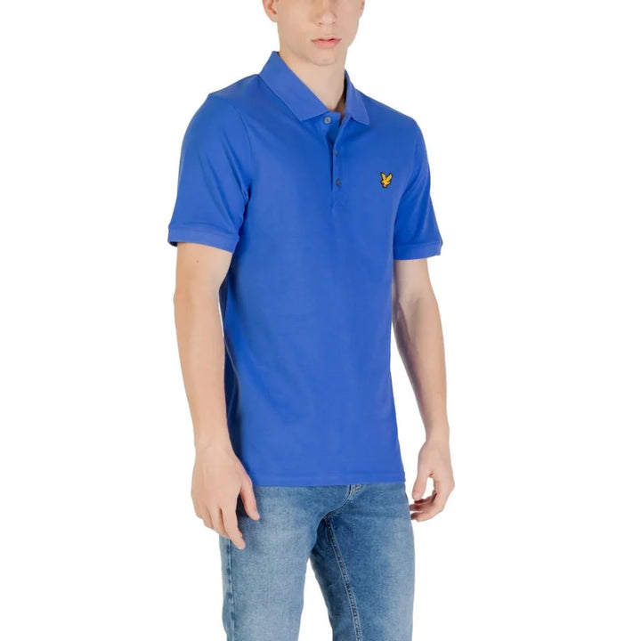 Lyle &amp; Scott Blue Cotton Polo Shirt