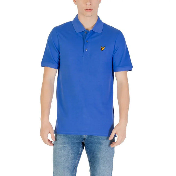 Lyle &amp; Scott Blue Cotton Polo Shirt
