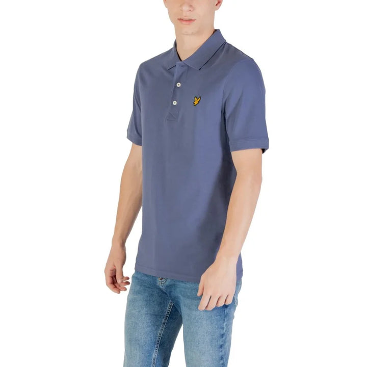 Lyle &amp; Scott Blue Cotton Polo Shirt