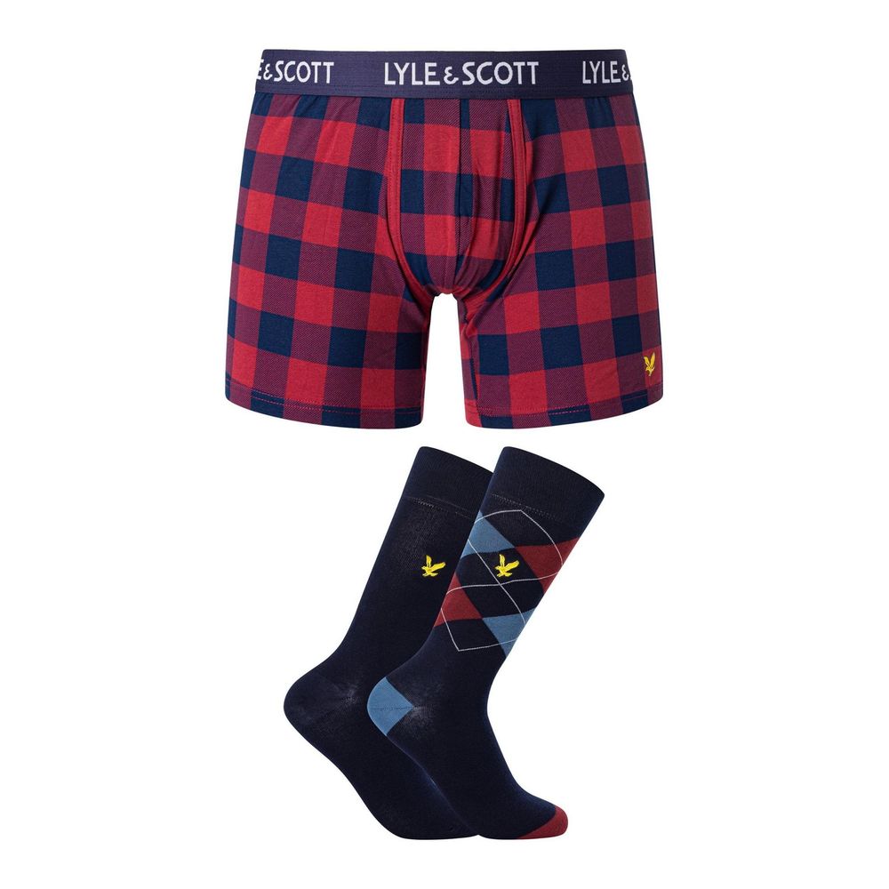 Lyle &amp; Scott Bordeaux Cotton Boxers
