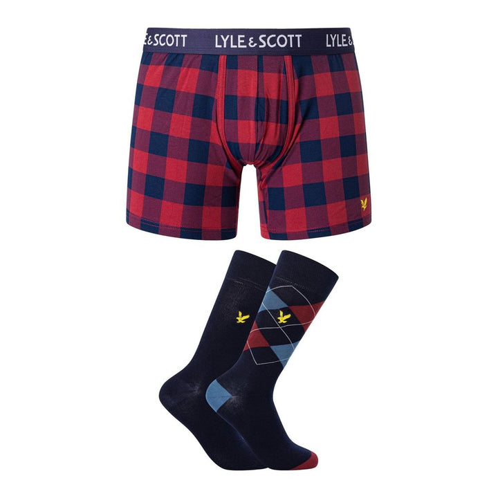 Lyle &amp; Scott Bordeaux Cotton Boxers