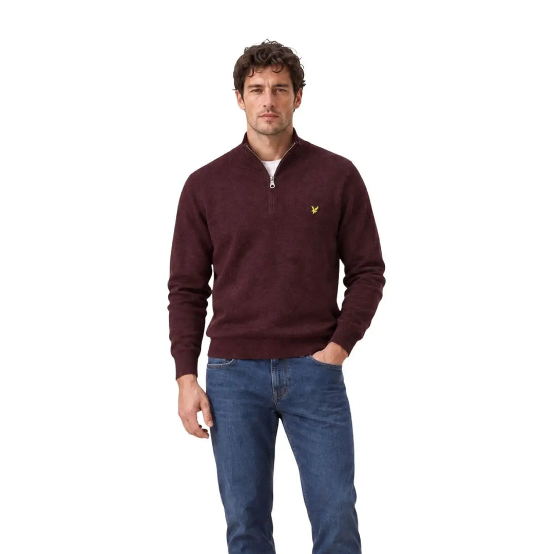 Lyle &amp; Scott Bordeaux Cotton Sweatshirt