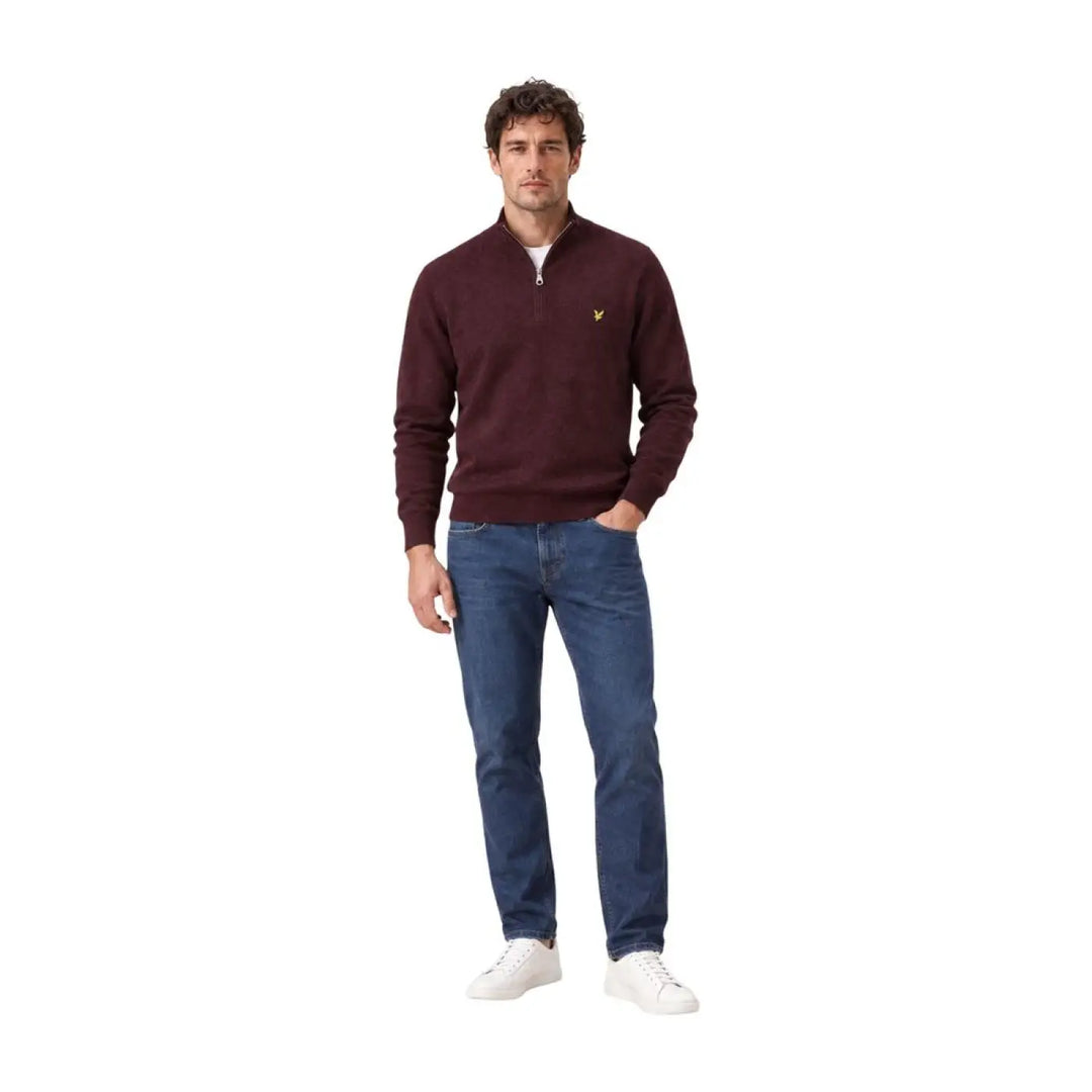 Lyle &amp; Scott Bordeaux Cotton Sweatshirt