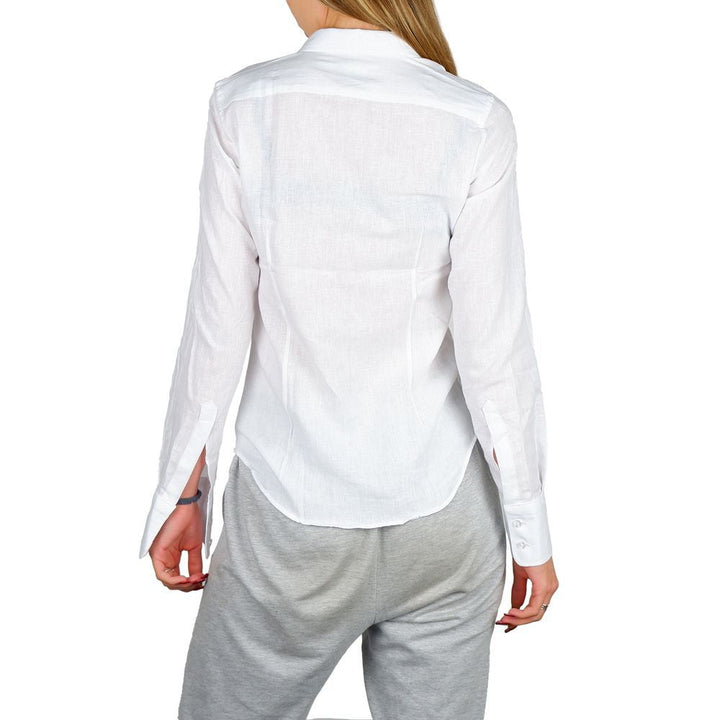 Made in Italy Shirts - White Cotton Dress Shirt