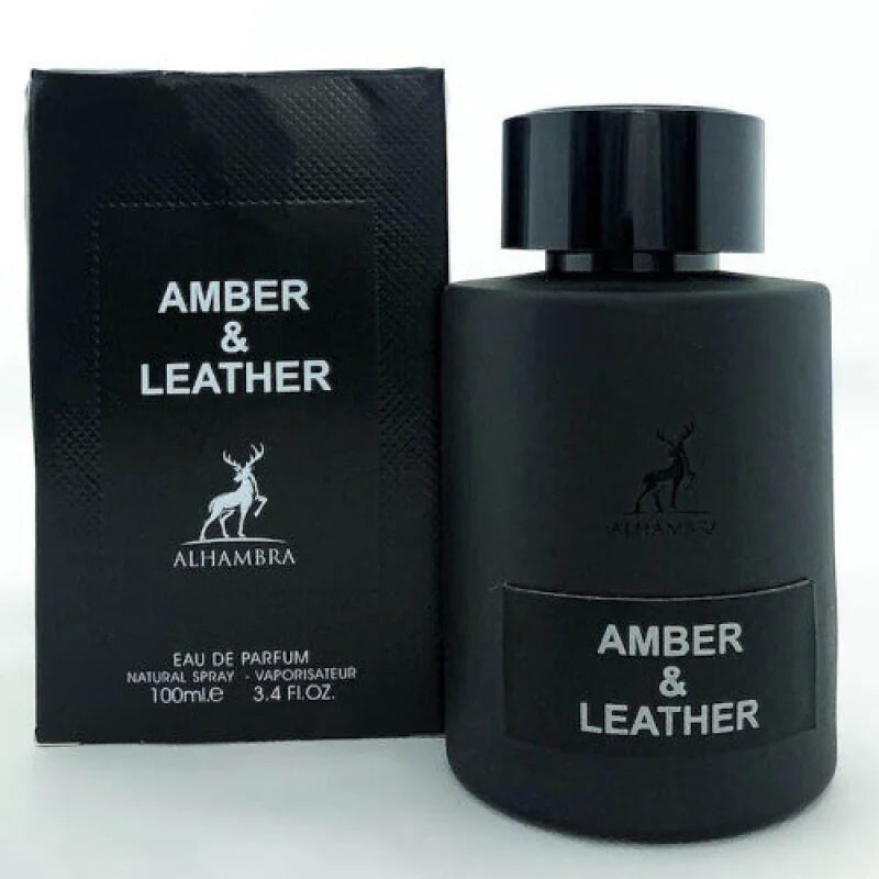 Sizzling Desert Layers in Alhambra Amber & Leather Men’s Cologne Lattafa