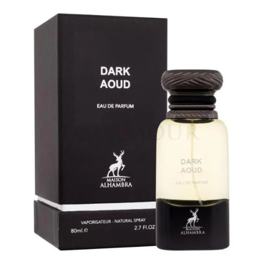 Alhambra Dark Aoud Elixir Rare Oud Wood Amber Sandalwood Unisex Fragrance Lattafa