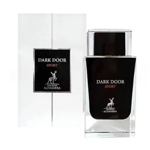 Unleash Allure Daily with Alhambra Dark Door Sport Long-Lasting Fragrance Men’s Cologne Lattafa