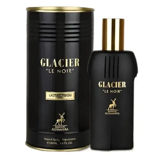 Unleash Your Aura with Glacier Le Noir by Maison Alhambra Men’s Cologne Lattafa