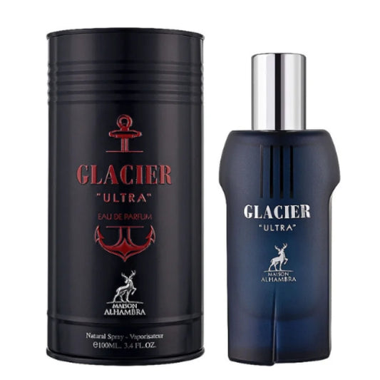 Experience Maison Alhambra Glacier Ultra Eau Bold Spice and Frosty Elegance Men’s Cologne Lattafa