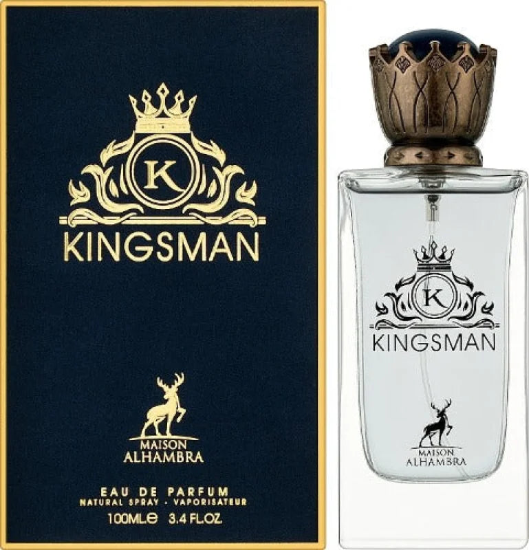 Vibrant Alhambra Kingsman Eau Juniper Berries Citrus Symphony Men’s Cologne Lattafa