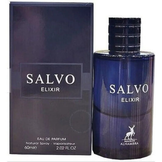 Alhambra Salvo Elixir Eau Vibrant Intoxicating Masculine Scent Men’s Cologne Lattafa