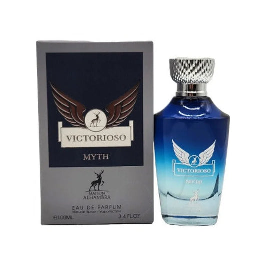 Alhambra Victorioso Myth Eau Ignites Red Amber Sea Breeze Men’s Cologne Lattafa
