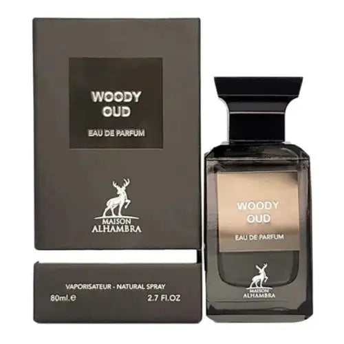 Maison Alhambra Woody Oud - Rare and Sandalwood Fusion Unisex Fragrance Lattafa