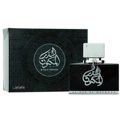 Maknoon Silver Perfume Unisex Leather Fragrance with Bergamot and Amber Lattafa