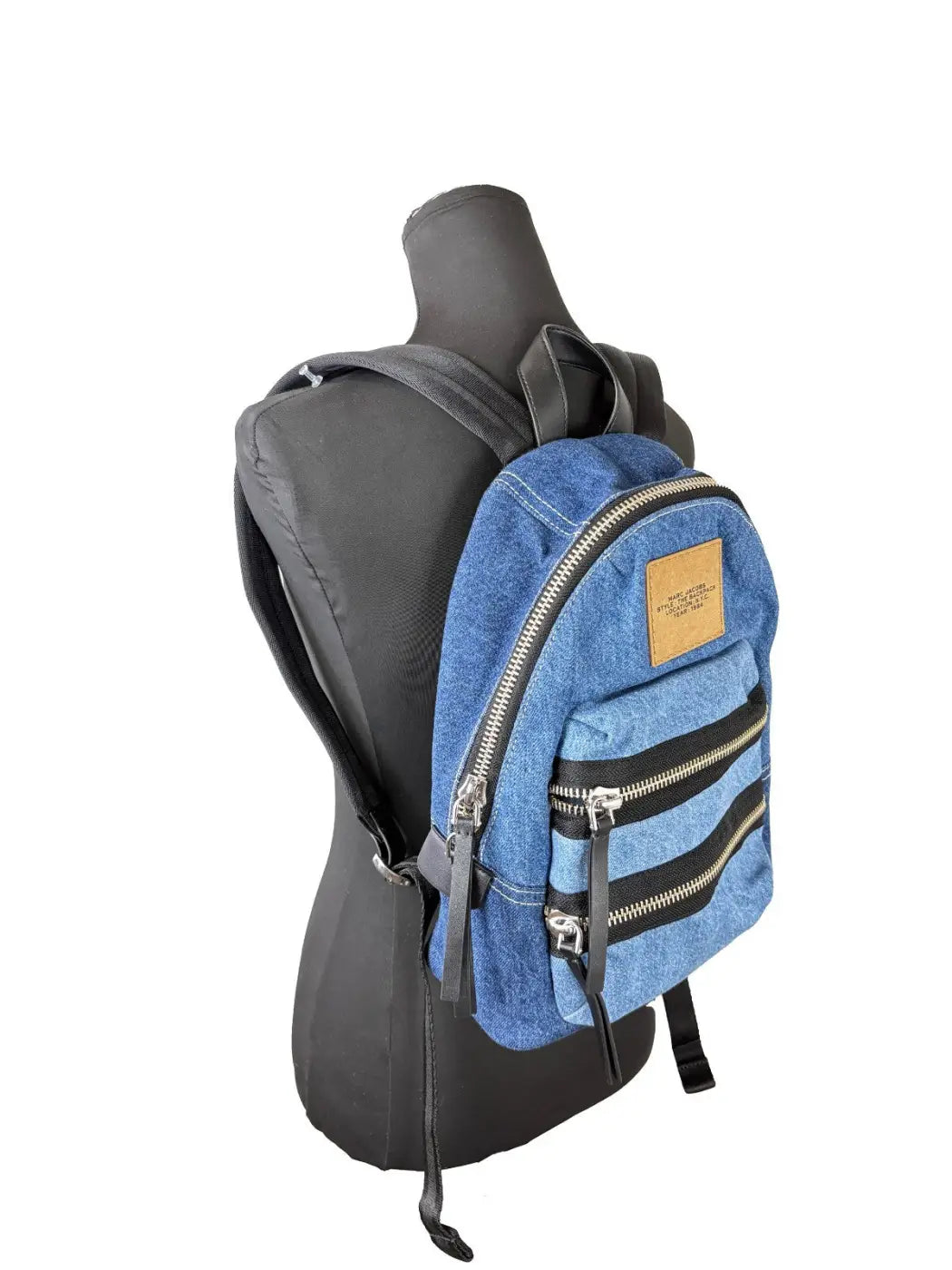 Marc Jacobs the Biker Medium Denim Backpack Bookbag